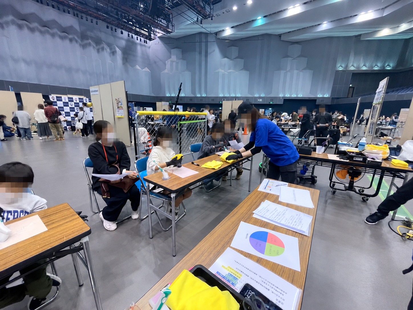 おしごと体験当日の会場のようす